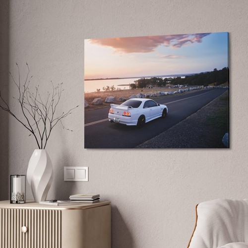Nissan R33 Skyline GTS-T High Resolution Museum Quality Horizontal Canvas Print - Picture 2 of 10