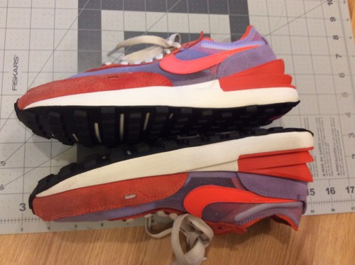 Nike Waffle One Sneaker TEAM ORANGE /HYPER CRIMSON DC2533-800 Women's Sz 8 US - Picture 5 of 18