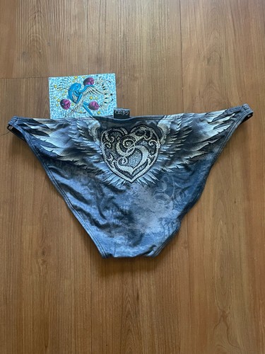 Sinful by Affliction NEON - Women's Swimwear Bikini - Black - NEW - BOTTOM ONLY - Picture 3 of 3