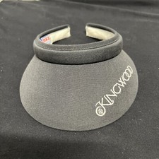 Kingwood clip sun visor hat black embroidered Texan By Texace Made in USA Golf