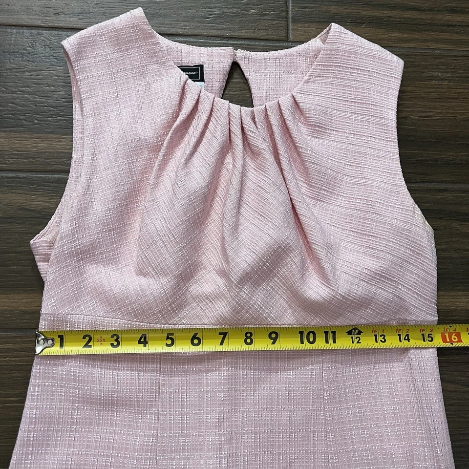 Vestido Salvatore Ferragamo Sin Mangas Rosa Largo Medio Italia Talla 44 (US 8) Foto 4 de 4