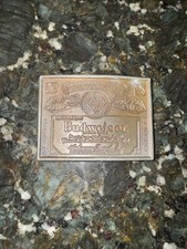 VTG Anheuser-Busch Budweiser Beer Lager Belt Buckle By Lewis Buckles