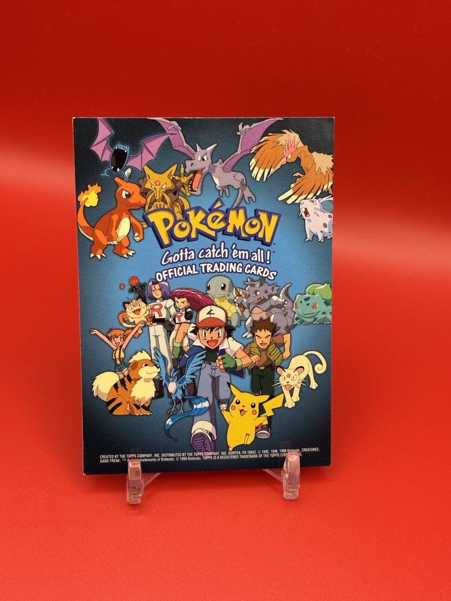 1999 Topps Pokemon TV Animation Edition Series 1 Checklist Blue