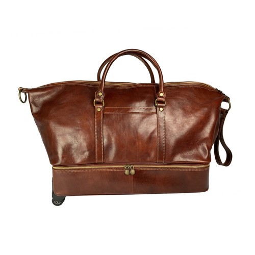 Trolley Bagaglio a mano con ruote in Vera Pelle , Valigia in cuoio , da  Viaggio | eBay