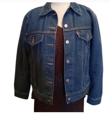 【y2k！L】LEVI'S 1st denim trucker jacket Vtg Y2K Levi's Type 1 Denim Trucker Jacket size Large