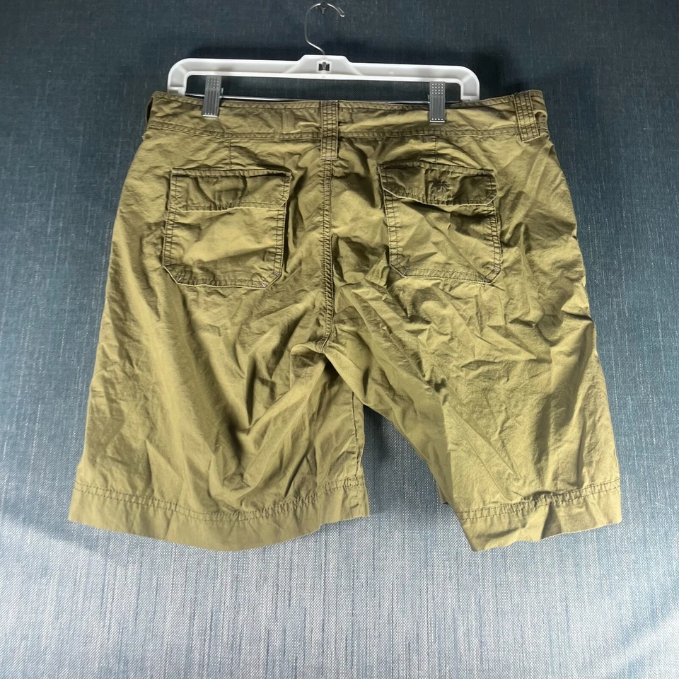 Pantalones Cortos Carga Athleta Mujer Talla 12 Verde Algodón Frente Plano Cordón Senderismo Foto 2 de 4