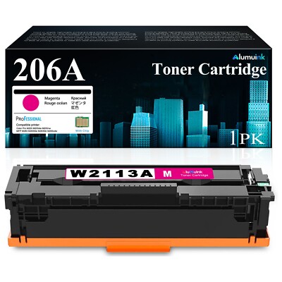 206A Magenta Toner W2113A with Chip for HP M255 M282nw M283fdw MFP Printer