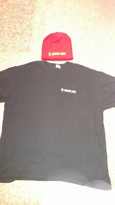 Liquid Ice Energy Drink T-shirt  (2XL)and winter Hat Black/Red
