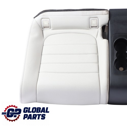 Mercedes C205 Rear Seat Bench Bottom Lower Covering Cup Holder Grey Leather - Picture 2 of 11