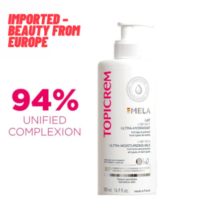 Topicrem MELA SPF15 Unifying Ultra-Moisturizing Milk 500ml NEW