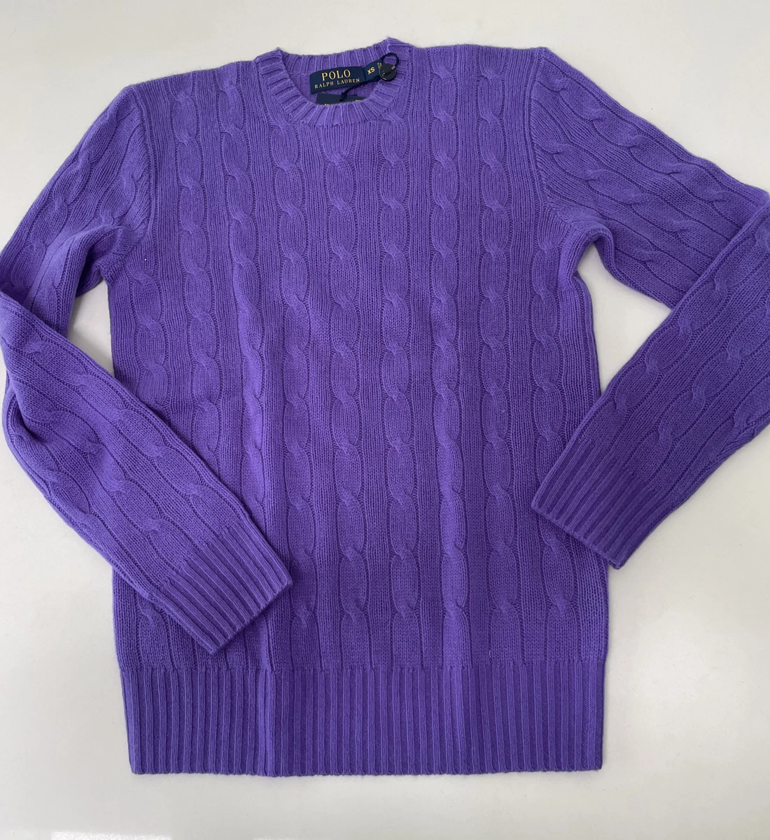 人気満点 CABLE LAUREN RALPH KNIT 100% CASHMERE ニット/セーター