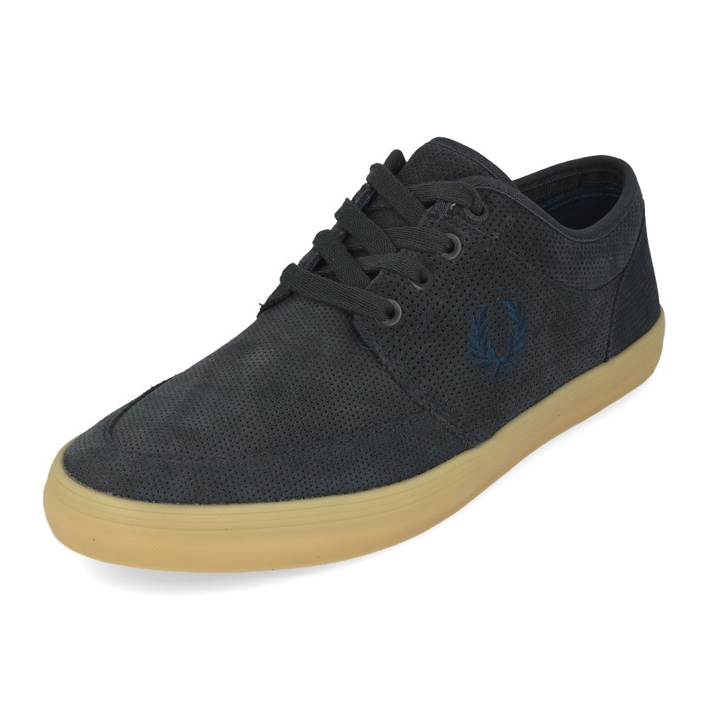 Fred Perry Stratford PERF SUEDE GRAPHITE Gum Ginnastica Scarpe Scarpe da Ginnastica Gum Grigio Blu d3b7aa Fred Perry Stratford PERF SUEDE GRAPHITE Gum Ginnastica Scarpe Scarpe da Ginnastica Gum Grigio Blu d3b7aa