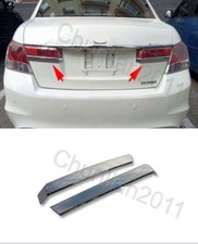 Chrome Rear Lamp Cover Tail Light Trim Lower Eyelid For 08-12 Honda Accord Sedan