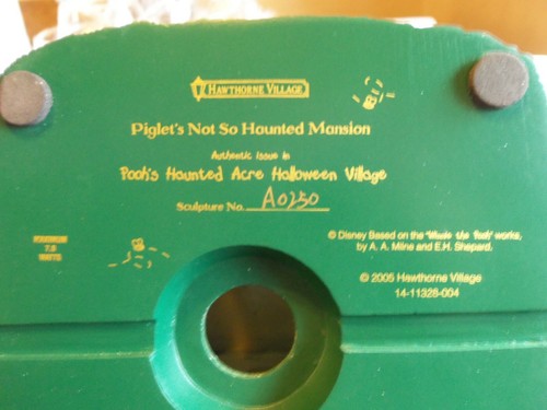 RARE LIGHTED HAWTHORNE VILLAGE (Piglet's Not So Haunted Mansion) NIB with COA - Picture 9 of 12