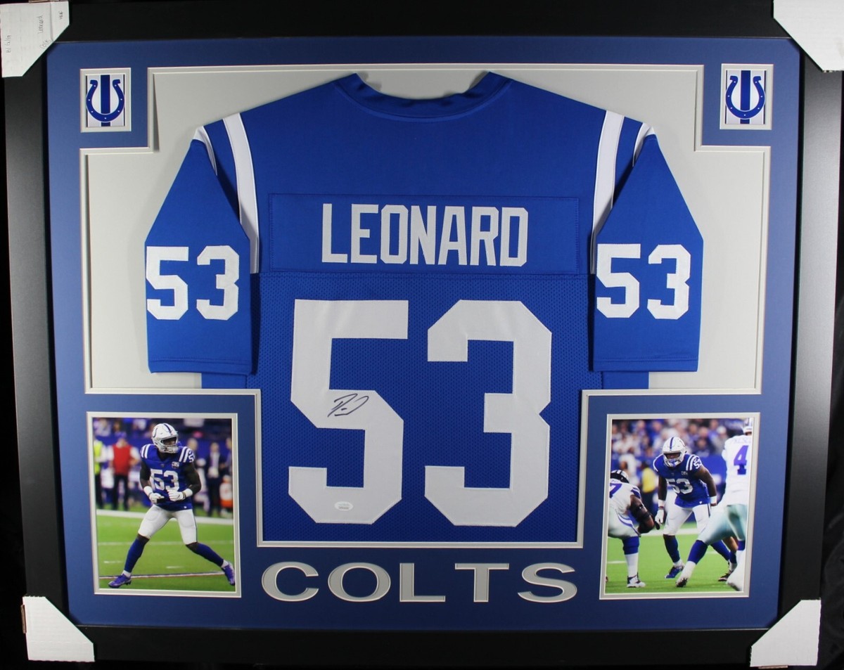 Shaquille Leonard Indianapolis Colts signed NFL football proof COA autographed Shaquille Leonard Indianapolis Colts signed NFL football proof COA autographed