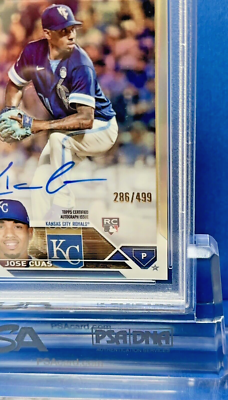 286/499 ! Jose Cuas RC 2023 Topps Chrome Upd. Refractor PSA