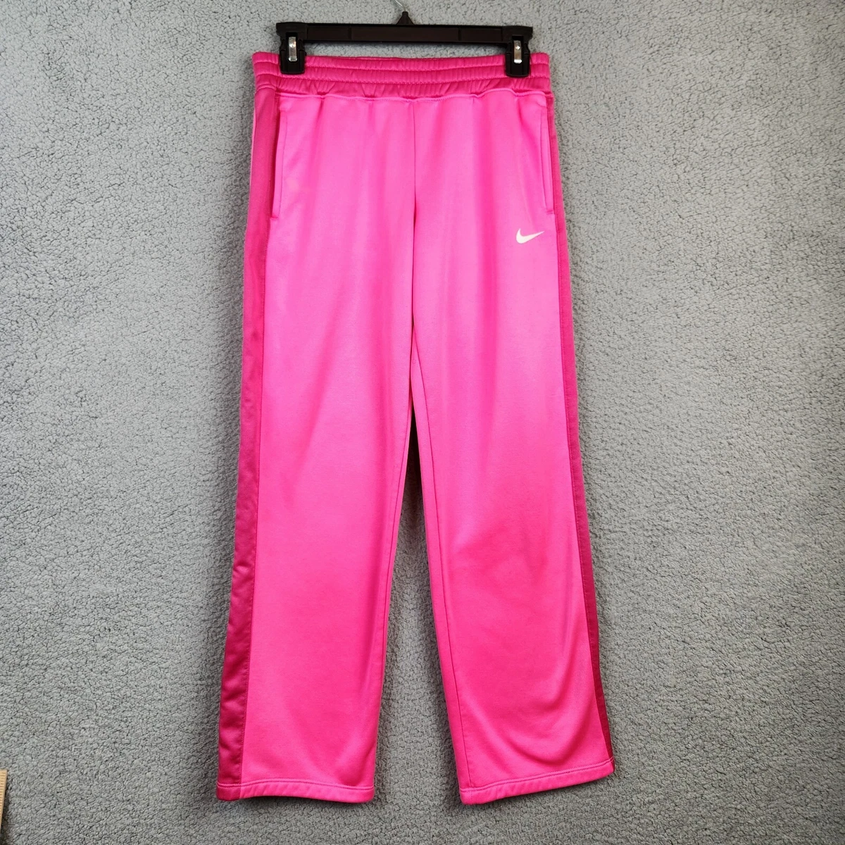 Nike Dri-Fit Pants Girls Pink Therma Training Drawstring Youth Size XL