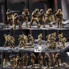 Homemade 1/72 Ukrainian Heavy Combat Team 7-Person Finished Colored Model