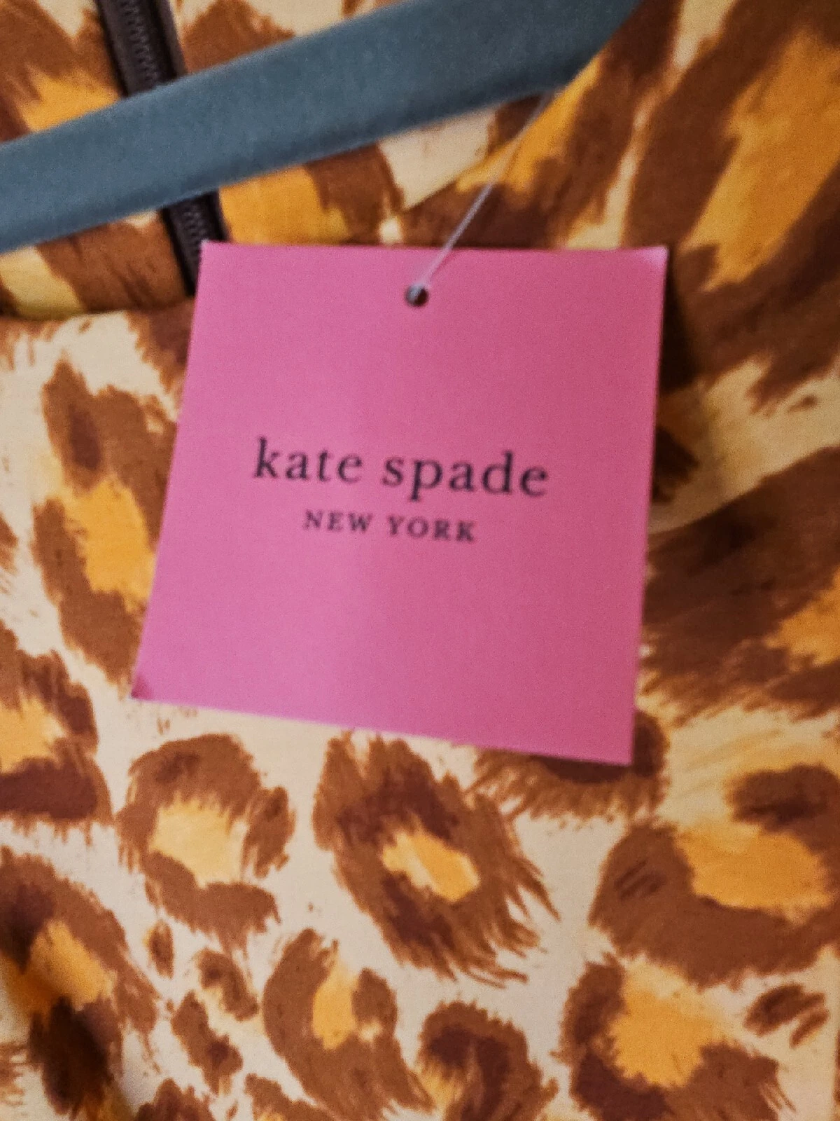Abito Kate Spade Donna M Panthera Ponte Stampa Animali Senza Maniche Viscosa Stretch