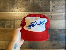 Celebrate Belvidere Snapback Hat VTG 1987 Foam Front Cap USA Made Illinois Adult