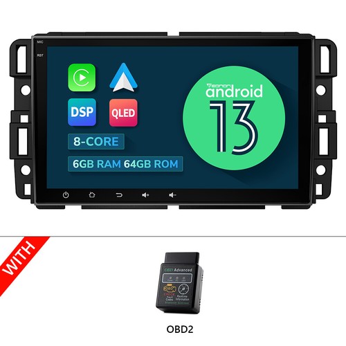 For Chevy Silverado 2500HD 2007-2013 Android 13 8-Core Car Stereo Radio CarPlay - Picture 29 of 35