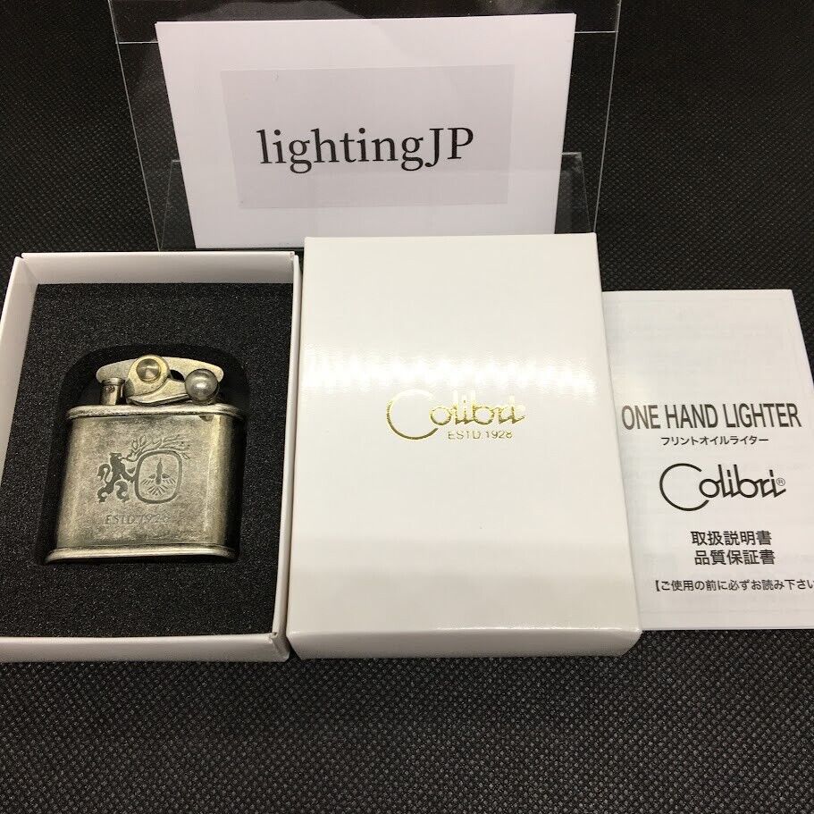 Colibri Logo Mark Nickel Silver Barrel Finish Flint Oil Colibri Logo Mark Nickel Silver Barrel Finish Flint Oil