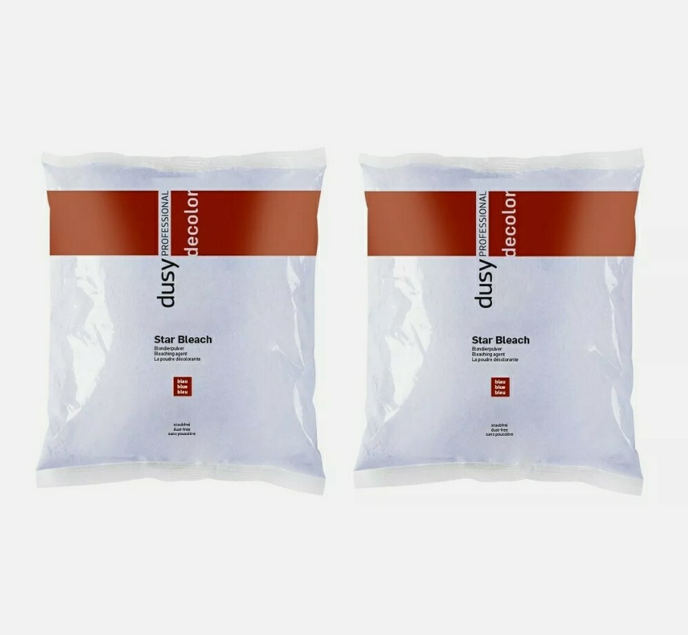 ( 27,90€ / kg ) 2 x Dusy Star Bleach Beutel Blondierpulver 500g Bleaching Powder