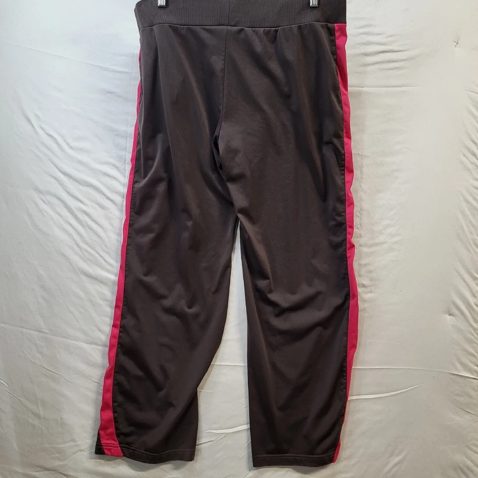 Traje de chándal Reebok para mujer 2 piezas marrón rosa XL poliéster chaqueta y pantalones puños tejidos Foto 3 de 4