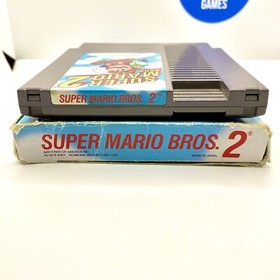NES Super Mario Bros 2 Game W/Original Box- No Manual Nintendo Entertainment