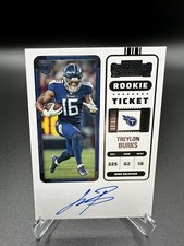 2022 Contenders Treylon Burks Rookie Ticket On Card Auto RC