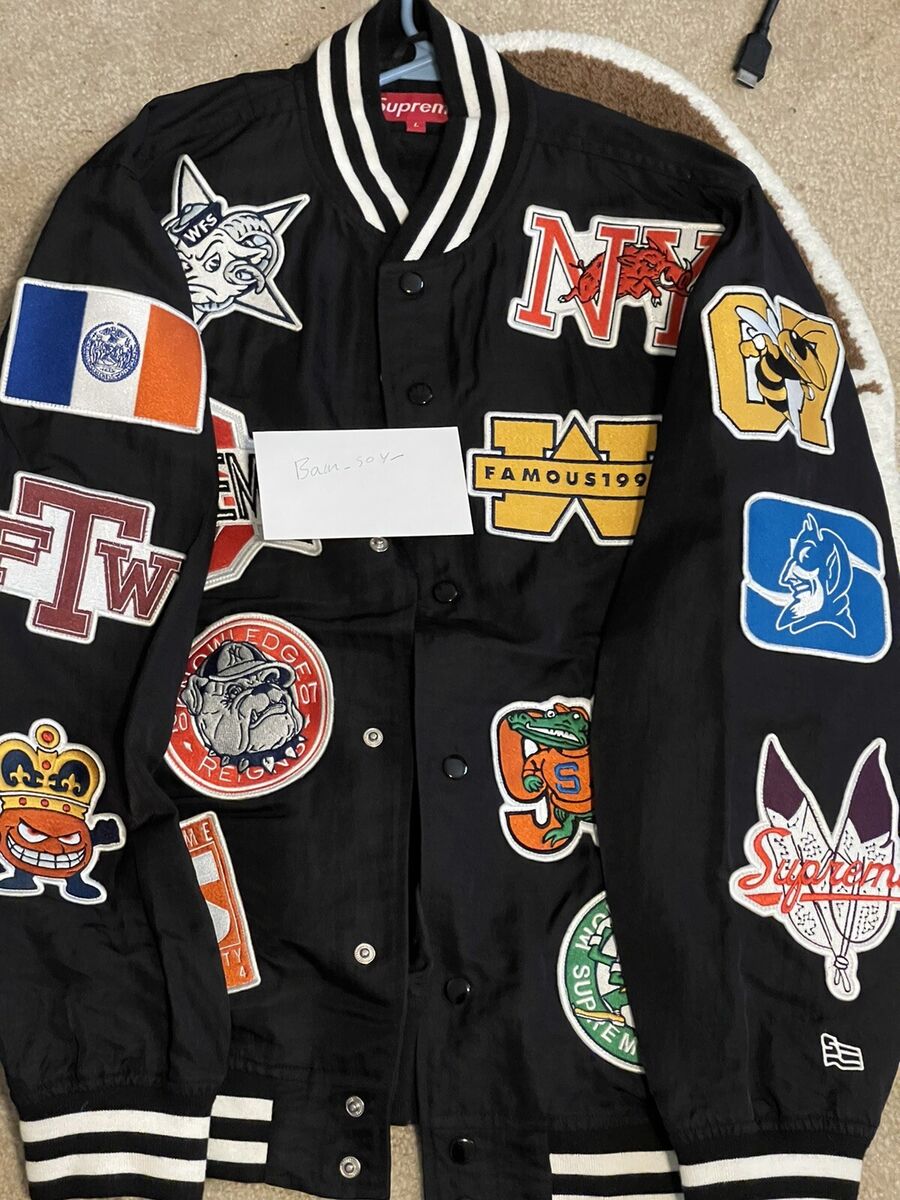 Supreme X NCAA 07 large jacket black | eBay Supreme X NCAA 07 large jacket black | eBay