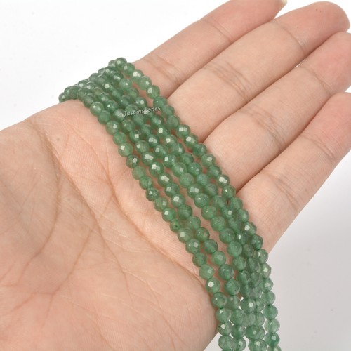 3.7mm to 4.7mm Faceted Gemstone Round Loose Beads DIY Jewelry Making Strand 15" - Picture 208 of 435