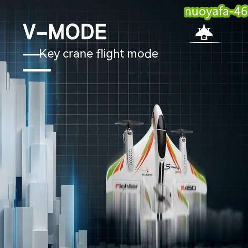 WLtoys XK X450 RC Airplane 2.4G 6CH 3D/6G RC Glider Fixed Wing Helicopters RTF - Picture 6 of 24
