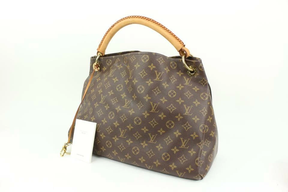 Louis Vuitton Silver Metallic Leather Braided Around Very Chain Bag