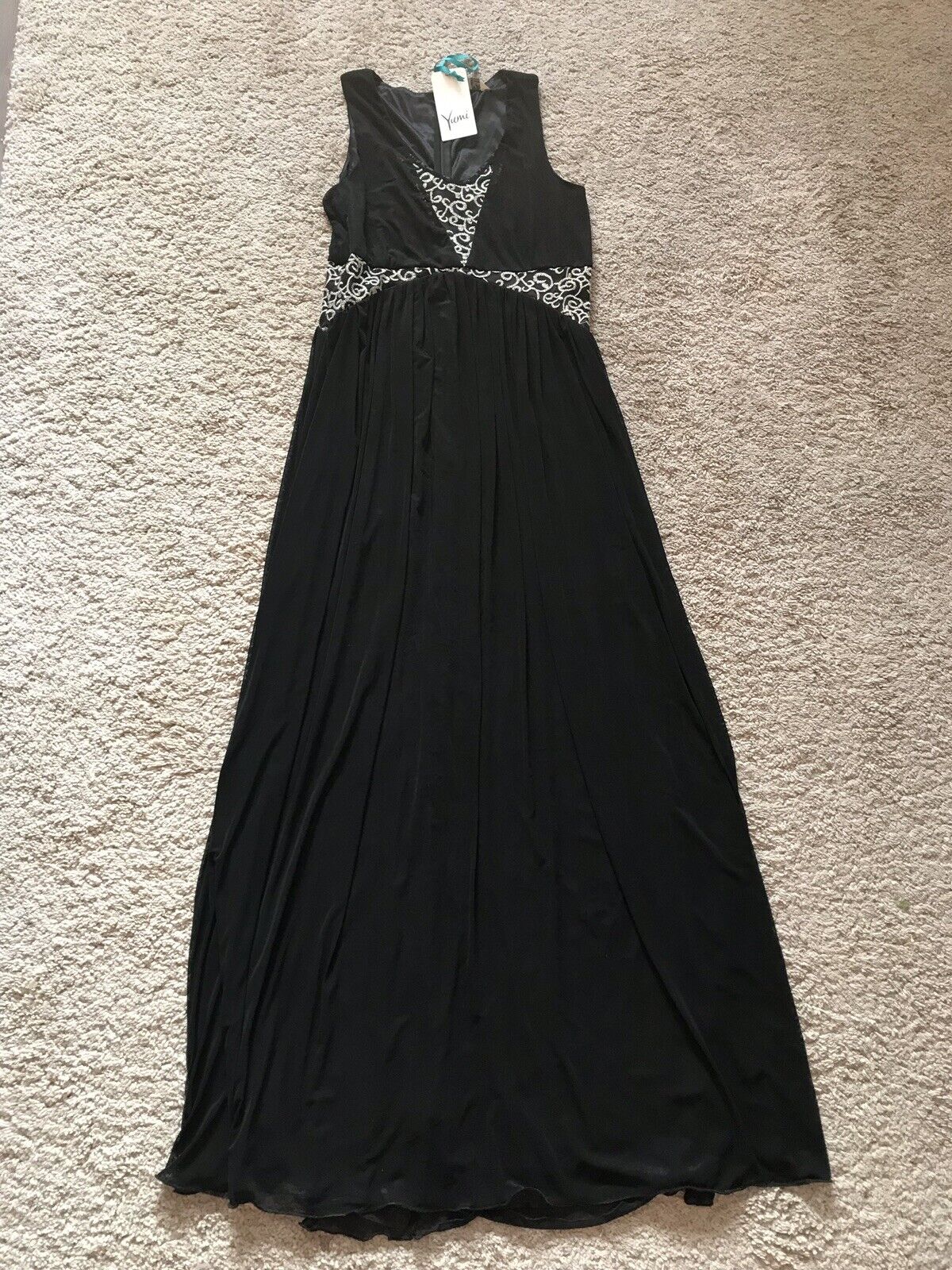 Neu Yumi langes Abendkleid Festliches Kleid Gr 1240 Schwarz