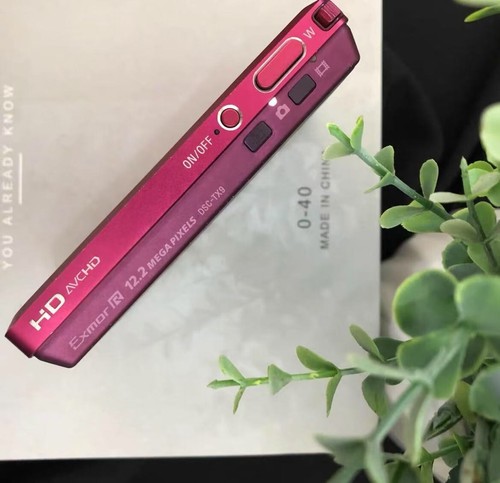 Sony Cyber-Shot DSC-TX9/TX9C 12.2MP CMOS Vintage Digital Camera Rose Red English - Picture 8 of 9