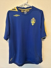Throwback 2006 Blue Umbro Sweden National Team Away Soccer Kit