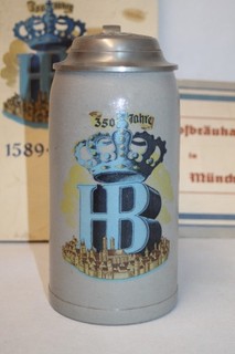 1 Liter Masskrug 350 Jahre Hofbräuhaus München 1939 Festschrift Broschüre