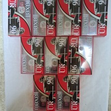 Maxell UR 90 Audio Cassette Tapes Normal BIAS Lot Of 9 New/Sealed