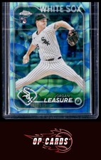 Jordan Leasure 2024 Topps Chrome Update Aqua Blue Lava Refractor /175