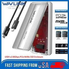 80Gbps M.2 PCIe NVMe SSD Enclosure Thunderbolt 5 SSD External Case Read USB4 v2