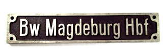 Lokschild "Bw Magdeburg Hbf " BNPW122