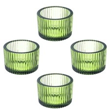 4 Pcs Tealight Candle Holder, Tea Lights Candle Holder Glass Votive Candle Ho...
