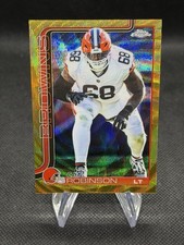 2025 Topps Chrome Cam Robinson Gold Wave Refractor /50 #124 Cleveland Browns
