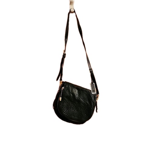 Vince Camuto Pebbled Leather Black Crossbody Bag