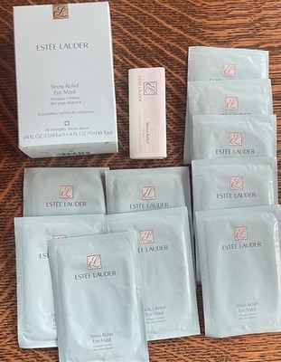 Estee Lauder Stress Relief Eye Mask 10 Sachets .04oz Each New Made in UK