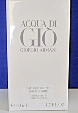 Acqua Di Gio Eau De Toilette 1.7Fl Oz by Giorgio Armani Sealed Unopened 38X71L3