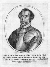 Thomas Morosini Tommaso Amiral Venetia Veneto Portrait Gravure 1650