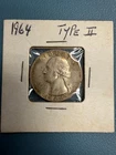 1964 25C Silver Washington Quarter Type II