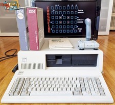 IBM 5150 PC Computer 448K, CGA Color, XT-IDE, Floppy, Superboard, Gameport WORKS